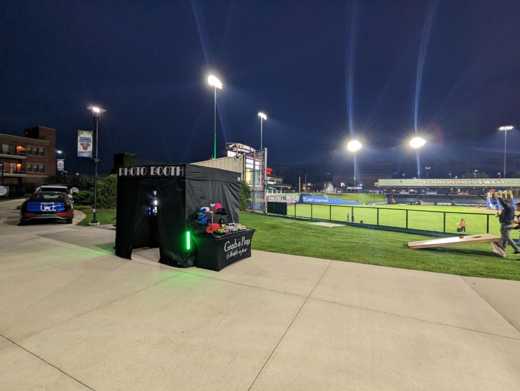 baseball field photobooth