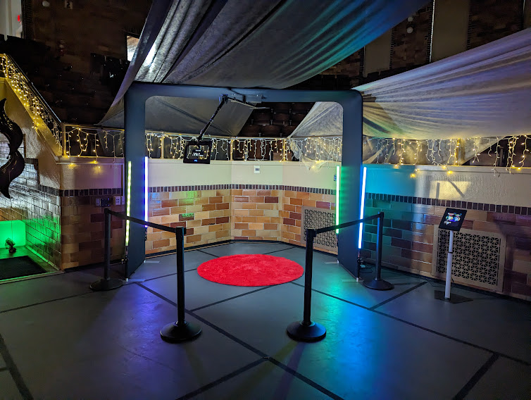 NWI Photo Booth Rental 360 Overhead Spin Booth