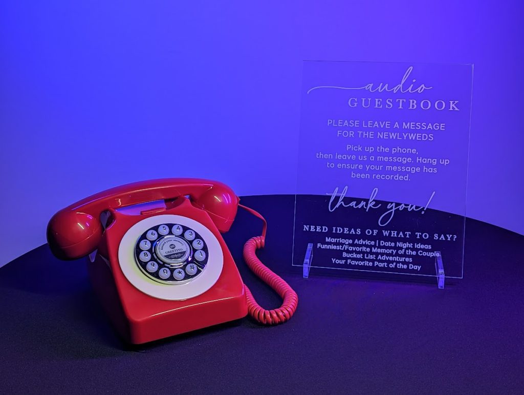 Red Audio Guest Book - NWI Photo Booth Rental
