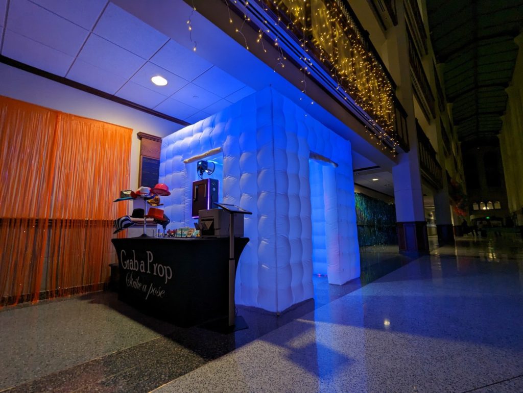 LED Inflatable Photo Booth Jordan Hall of Science Notre Dame
