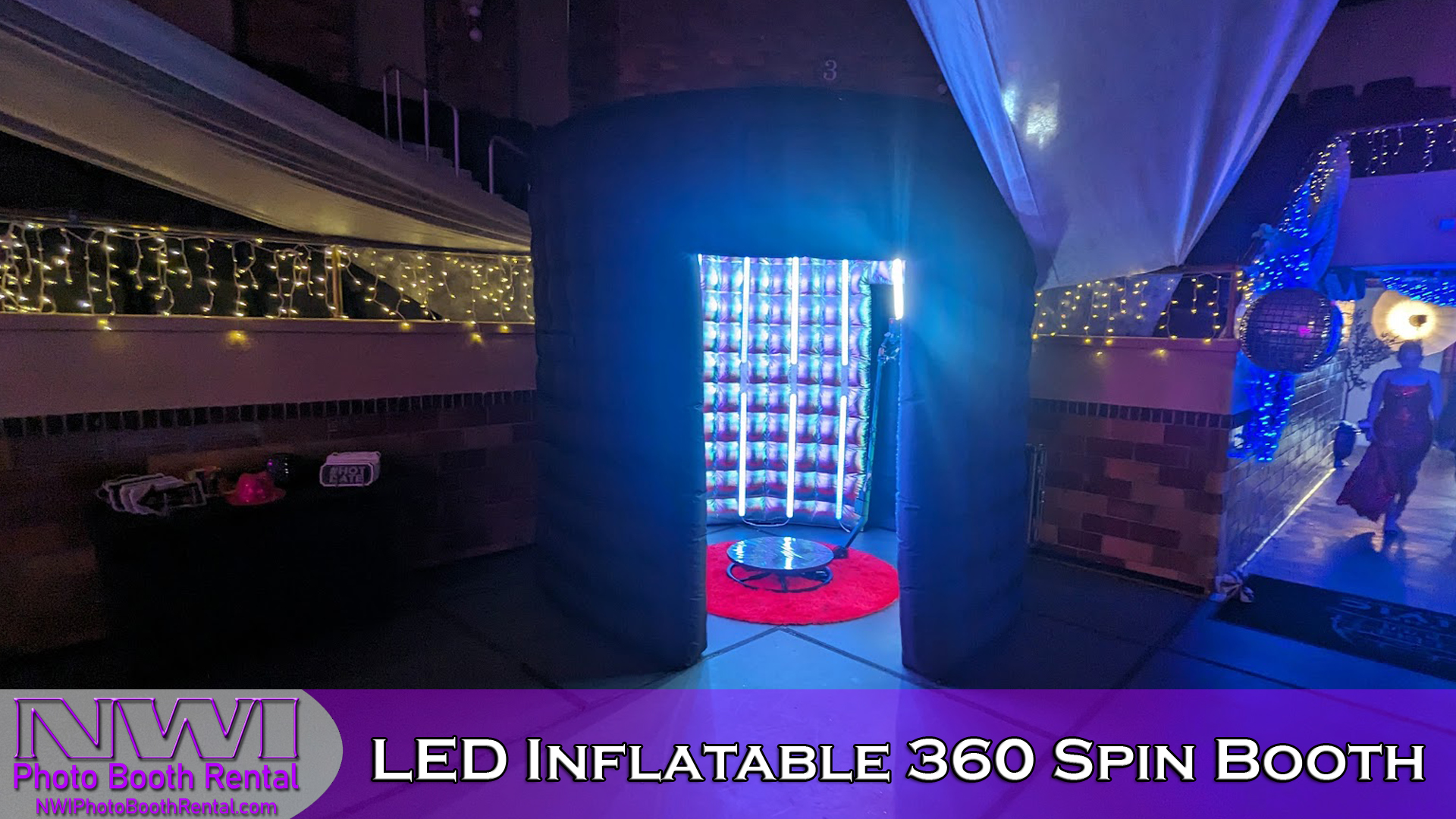 LED Inflatable 360 Spin Booth