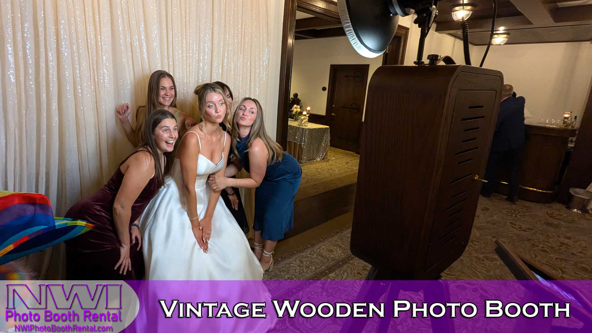 Vintage Wooden Photo Booth